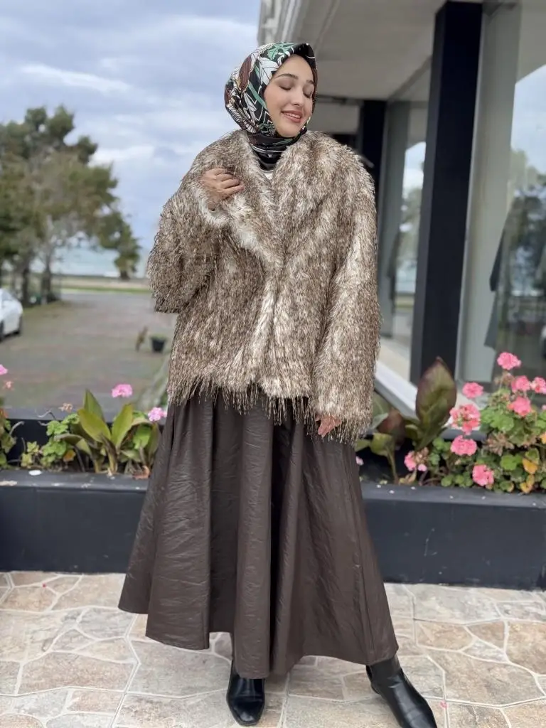 Ghisa Beli Lastikli Deri Etek G5383