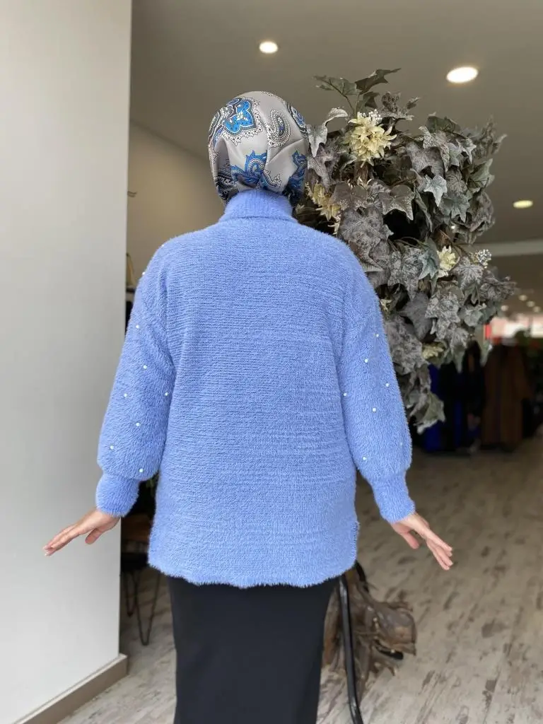 Ghisa Fiyonk Ve İnci Detaylı Tunik G4750