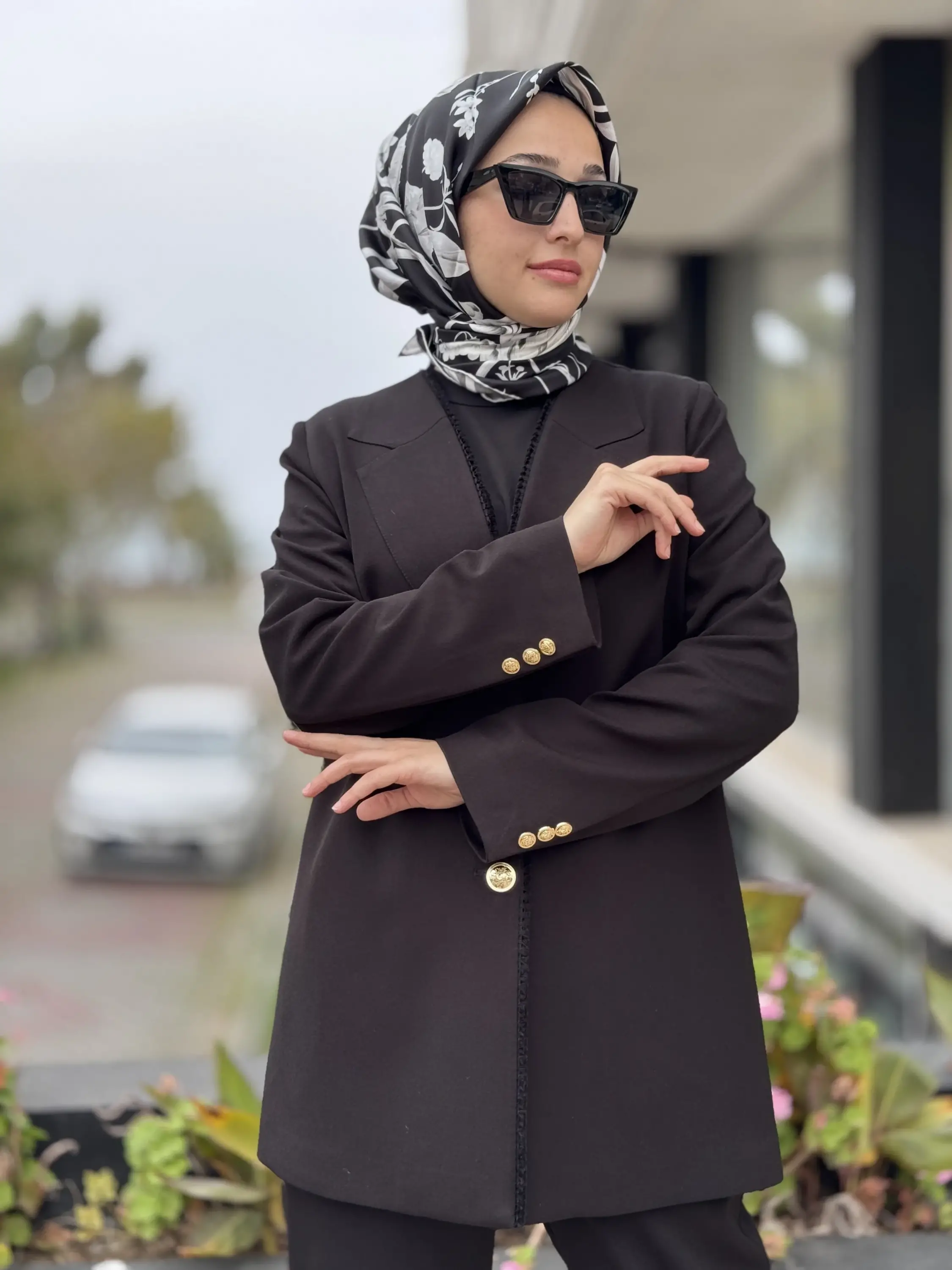 Ghisa Gold Düğmeli Blazer Ceket Pantolon Takım G3263