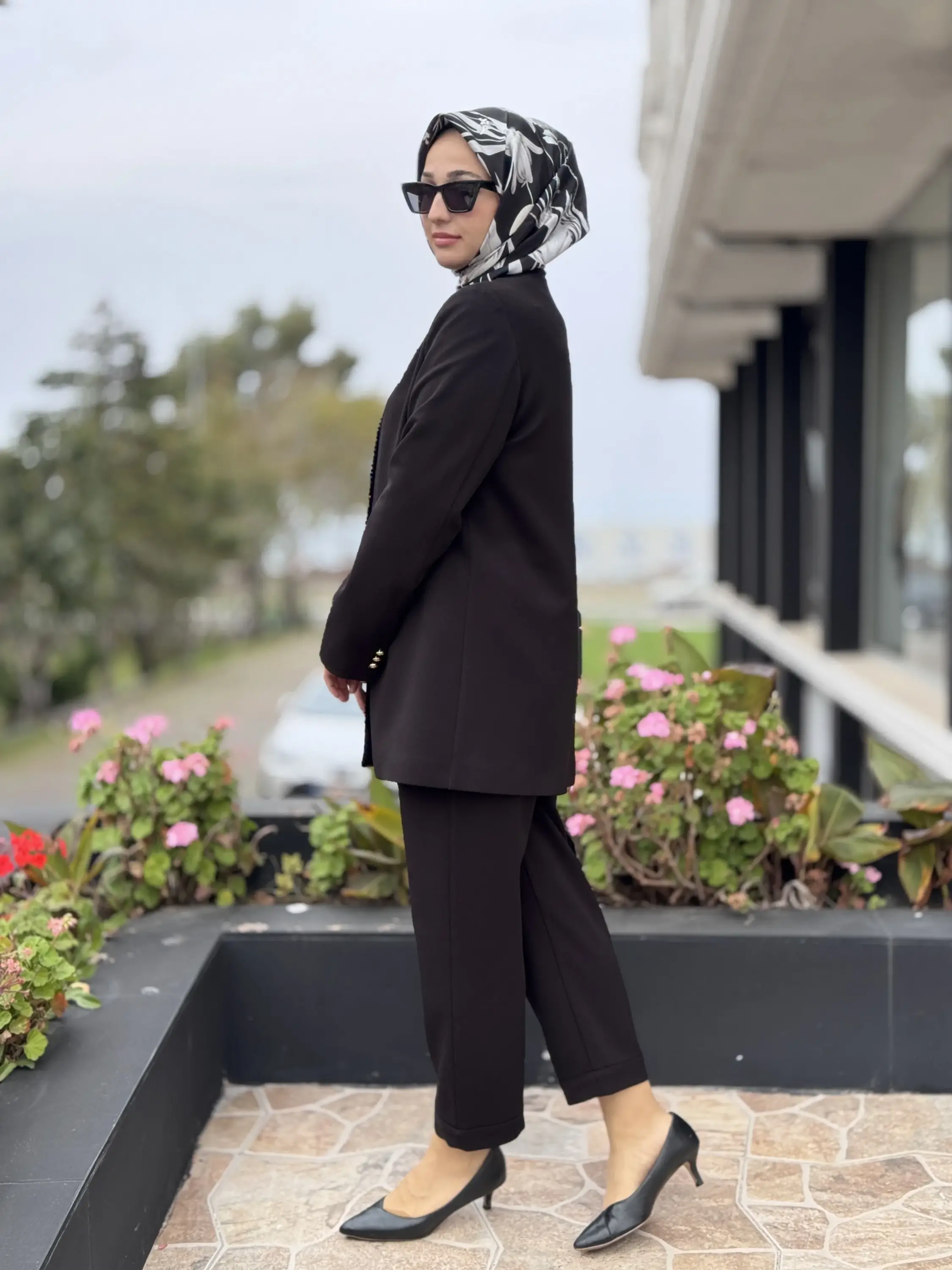 Ghisa Gold Düğmeli Blazer Ceket Pantolon Takım G3263