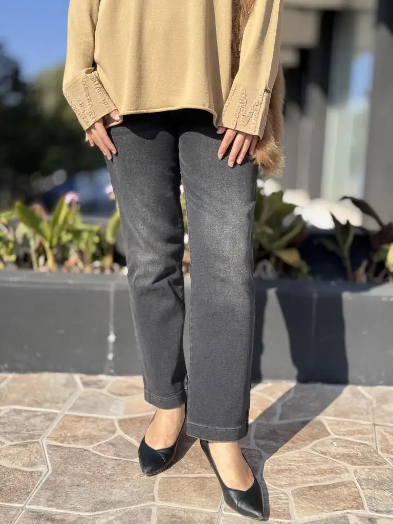 Misswhence Boru Paça Taşlanmış Kot Pantolon 38123