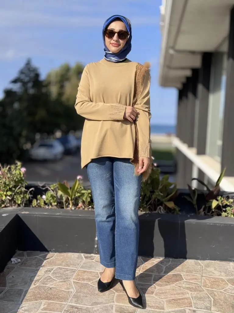 Misswhence Boru Paça Taşlanmış Kot Pantolon 38123