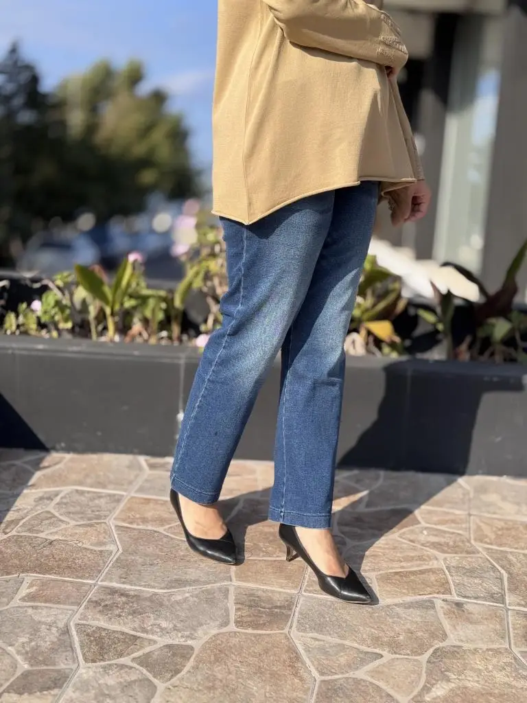 Misswhence Boru Paça Taşlanmış Kot Pantolon 38123