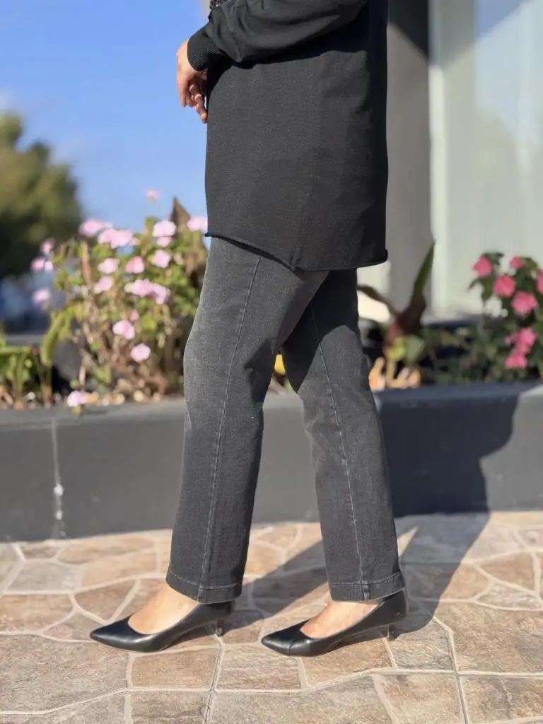 Misswhence Boru Paça Taşlanmış Kot Pantolon 38123