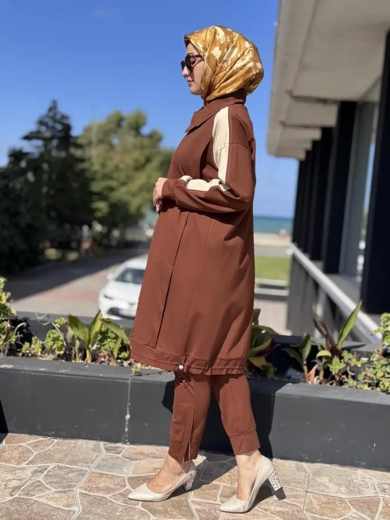 Misswhence Fermuar ve Dikiş Detaylı Viscon Pantolon 38102