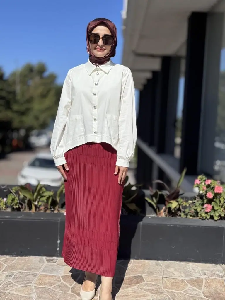 Misswhence Fermuarlı Pliseli Etek 38921