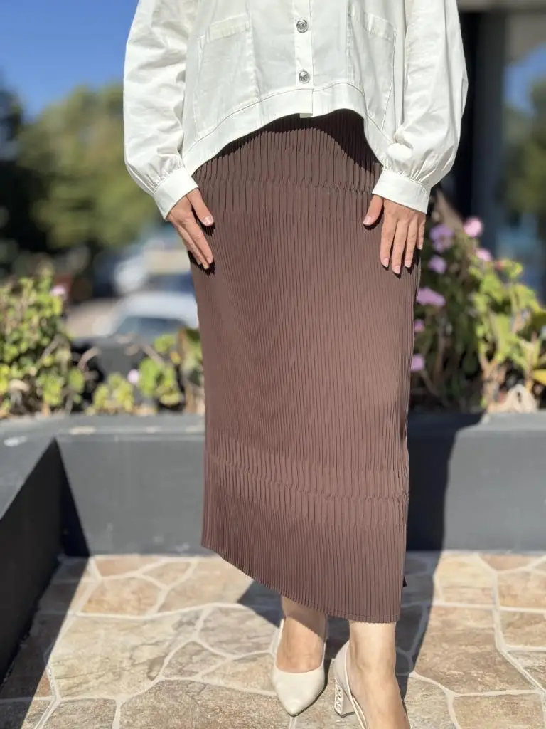 Misswhence Fermuarlı Pliseli Etek 38921