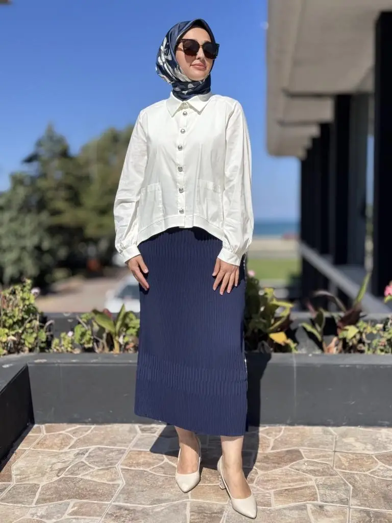 Misswhence Fermuarlı Pliseli Etek 38921