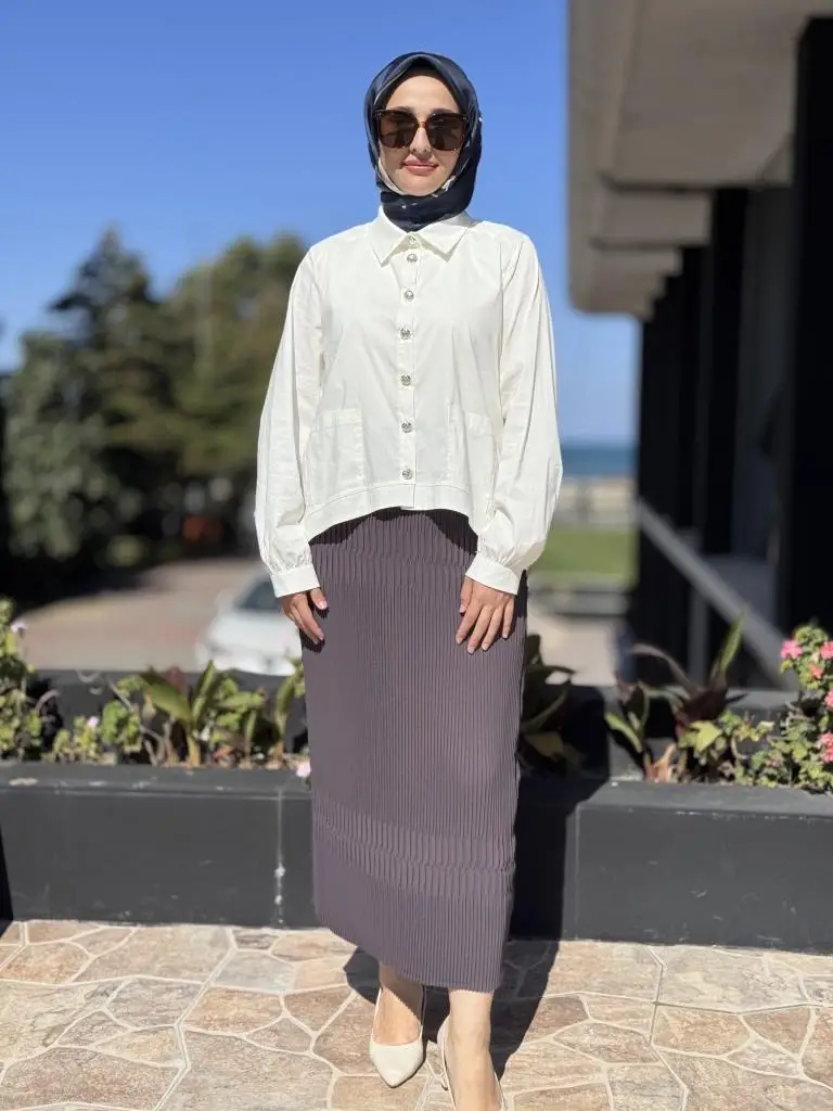 Misswhence Fermuarlı Pliseli Etek 38921