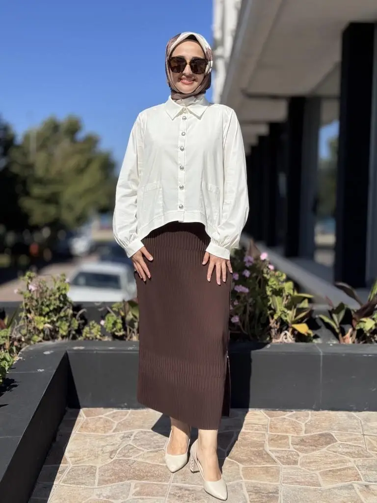 Misswhence Fermuarlı Pliseli Etek 38921