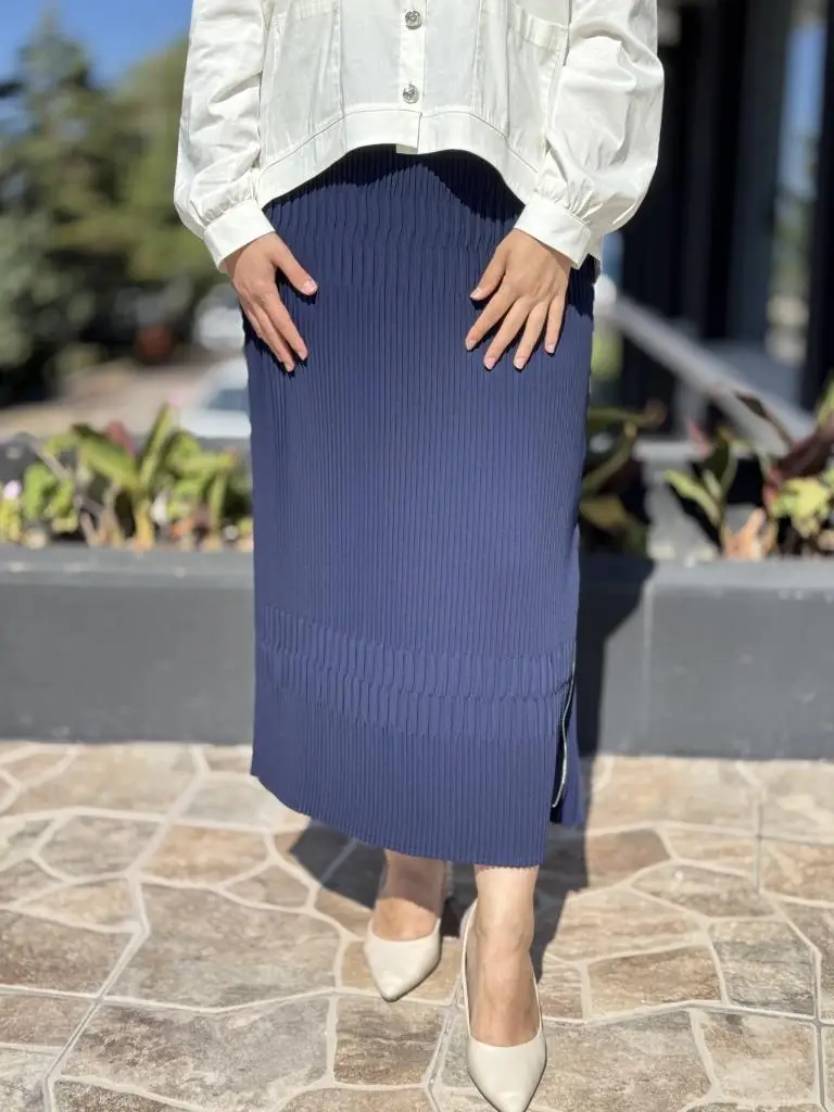 Misswhence Fermuarlı Pliseli Etek 38921