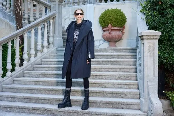 Misswhence Kapüşonlu Çıtçıtlı Şişme Mont 38501