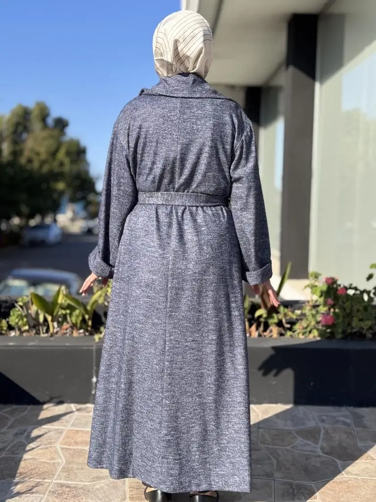 Misswhence Kol/Gögüs Drape ve Fermuar Detaylı Pardesü 38505