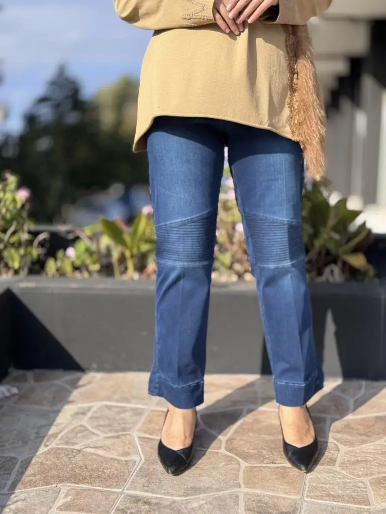 Misswhence Paçası Fermuar ve Dikiş Detaylı Kot Pantolon 38117