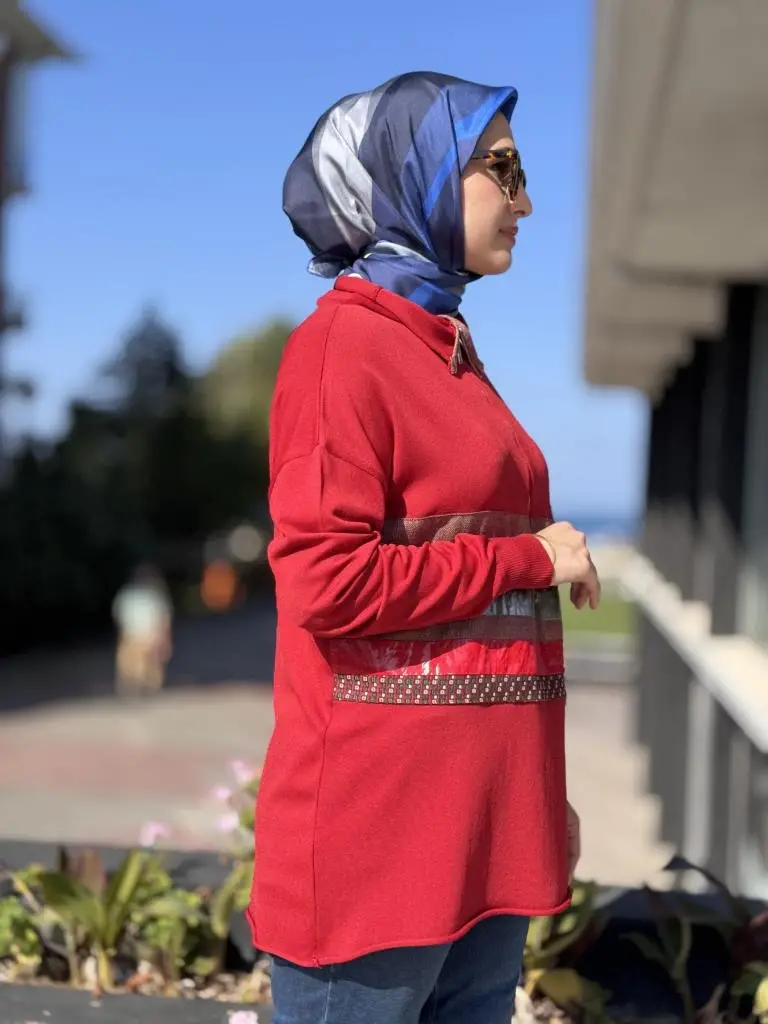 Misswhence Yarım Fermuralı Triko Tunik 38001