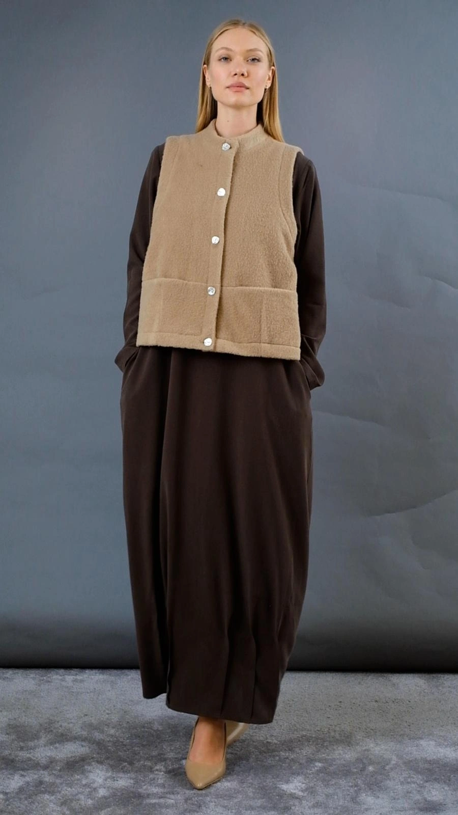 Almarwah Düz Cepli Elbise 303791