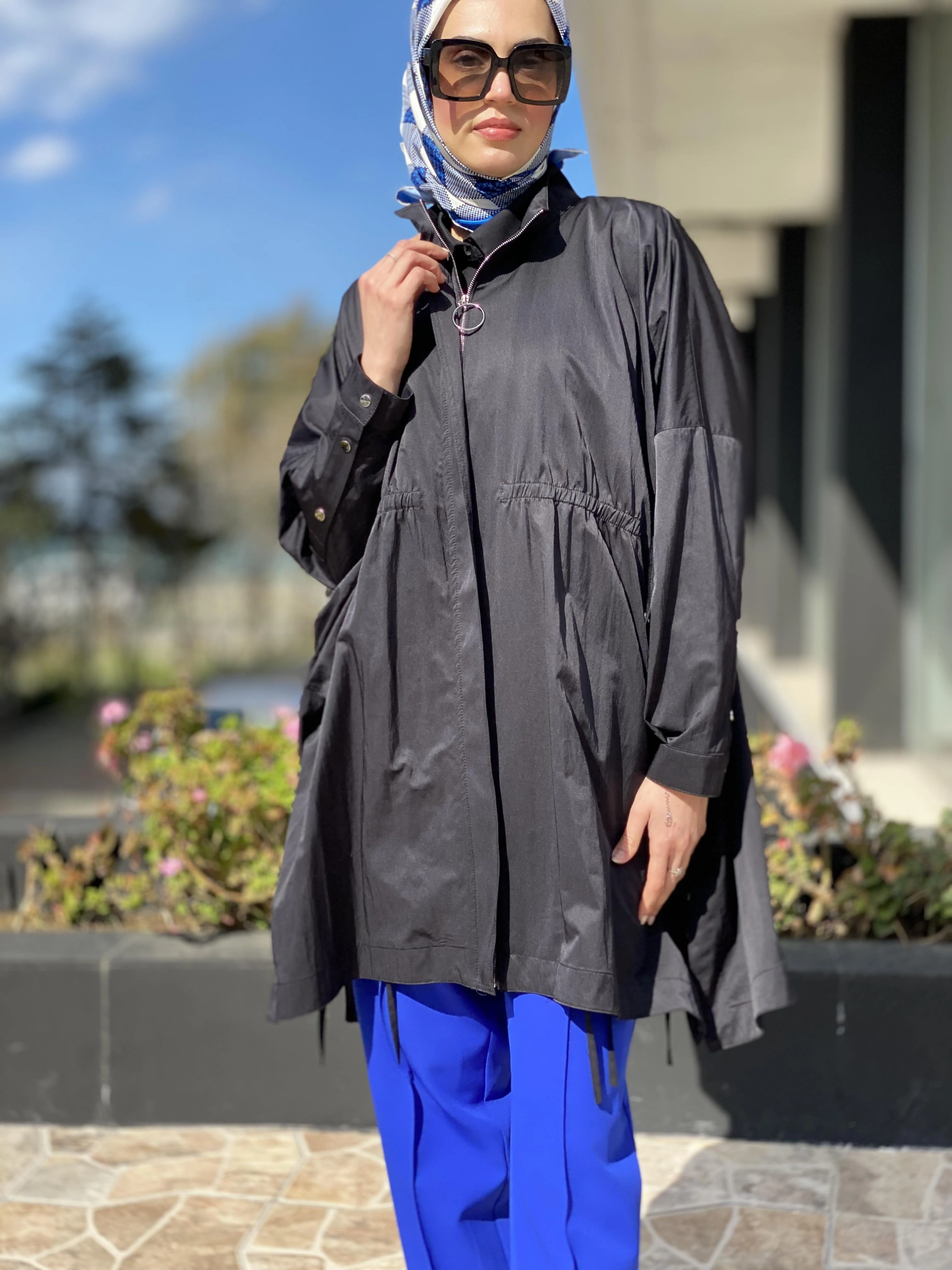 Almarwah Fermuarlı Tencel Paraşüt Kap 404819