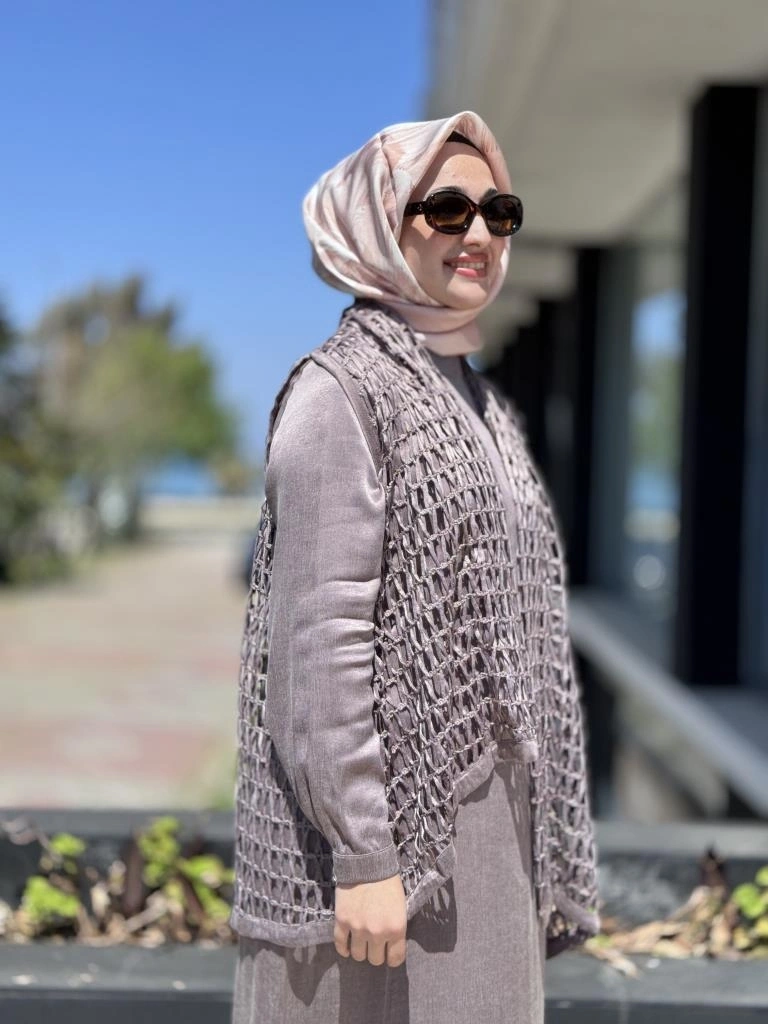 Almarwah File Yelekli Liosel Elbise 303834