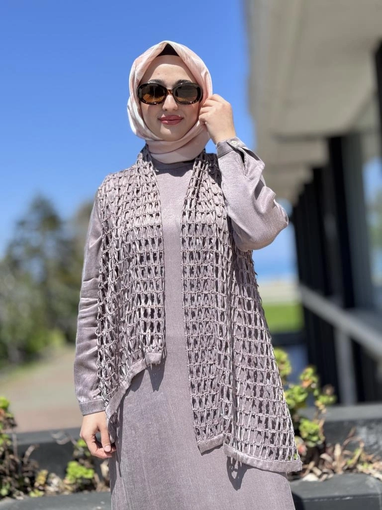 Almarwah File Yelekli Liosel Elbise 303834