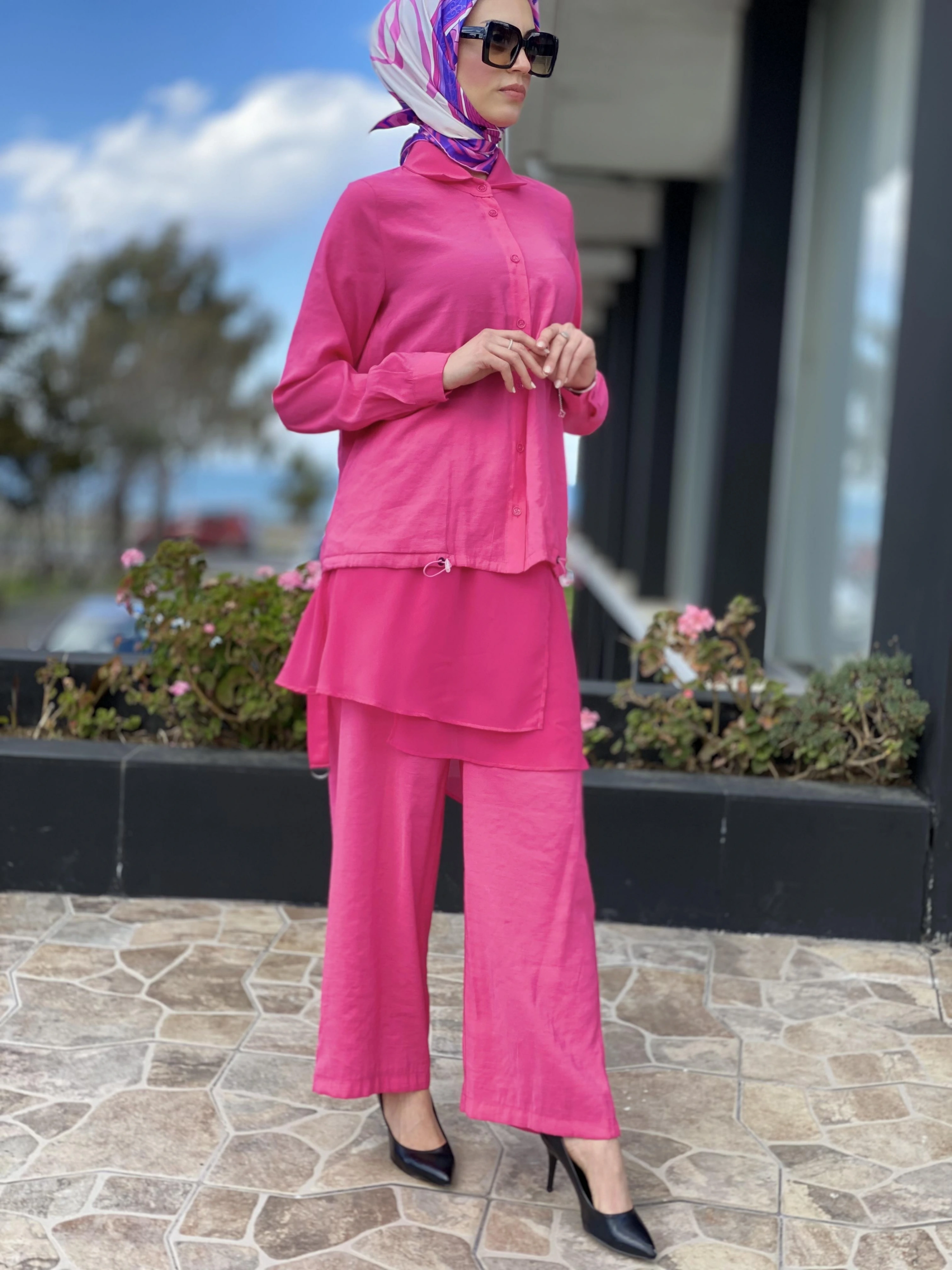 Almarwah Gömlek Pantolon Etekli Takım 202557