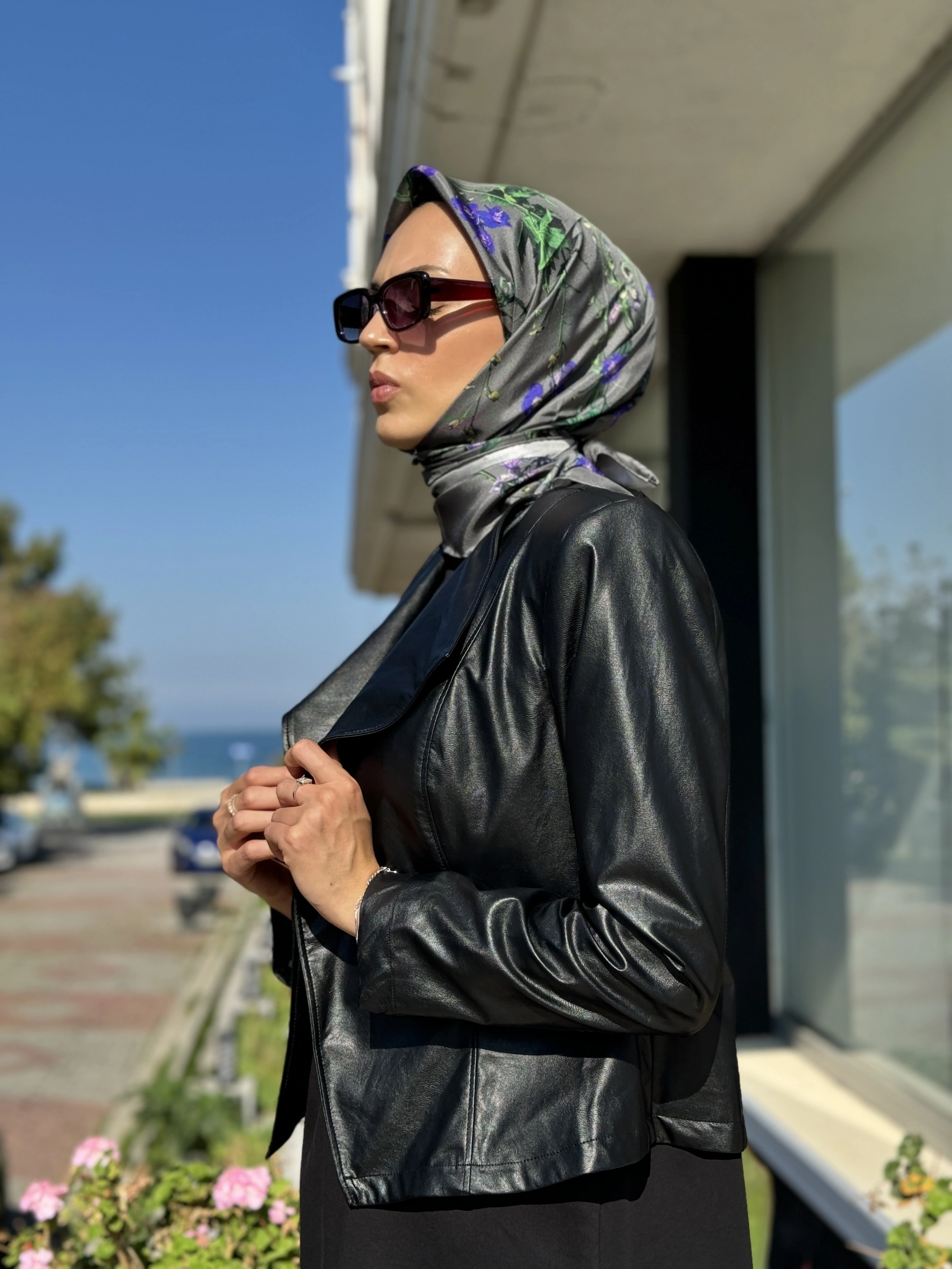 Almarwah Kısa Deri Ceket 404896