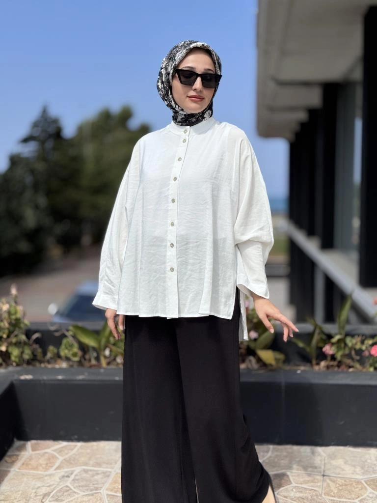 Almarwah Tencel Yarasa Kol Gömlek 101977