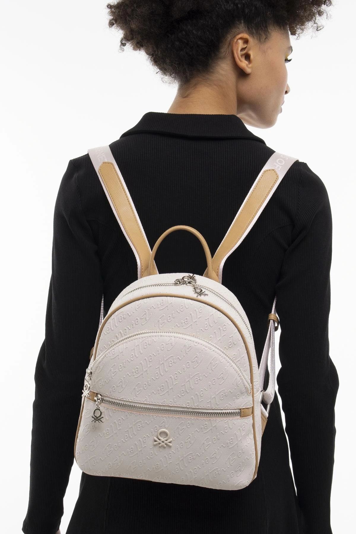 Benetton Monogram Yazılı Sırt Çantası BNT1066
