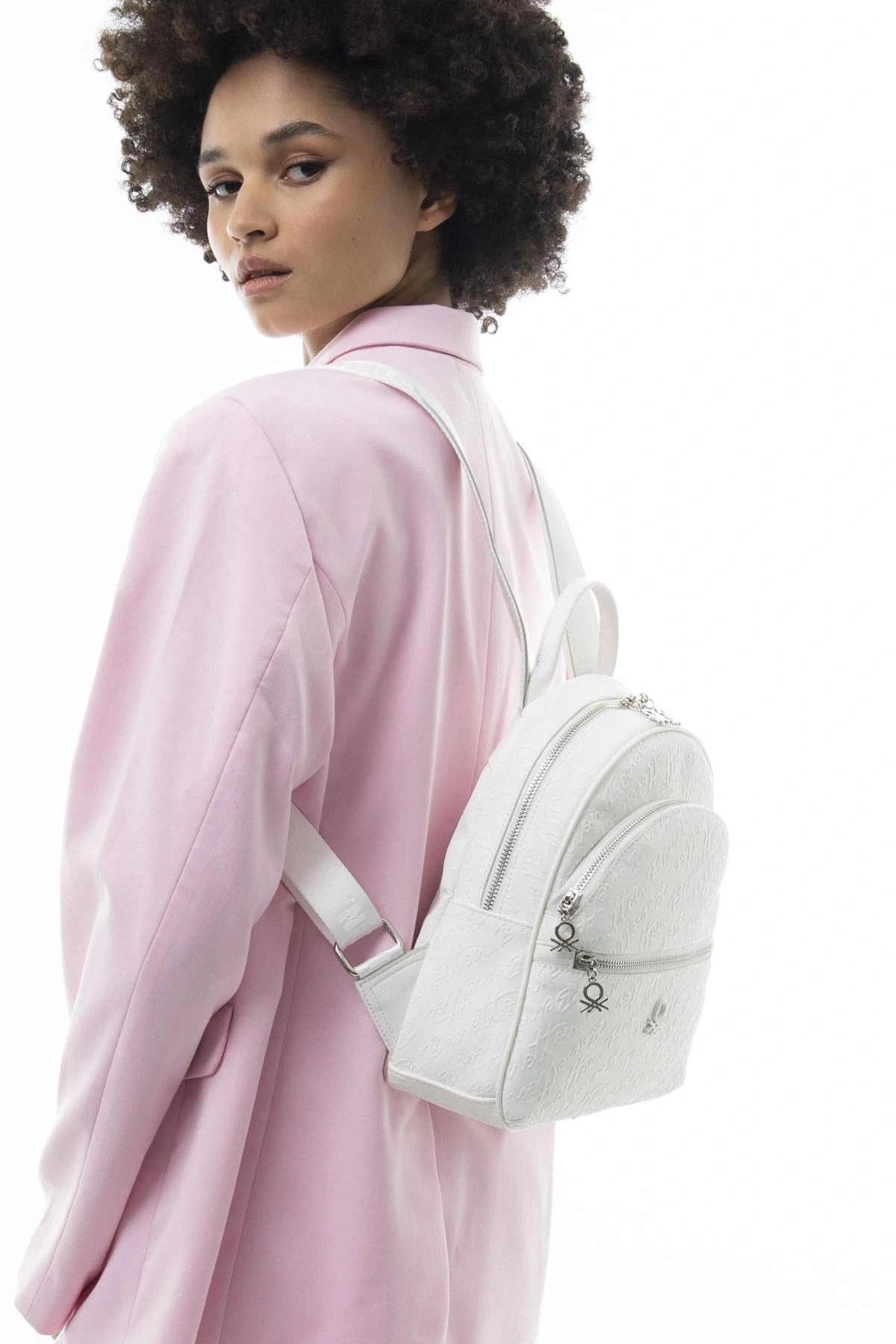 Benetton Monogram Yazılı Sırt Çantası BNT1066