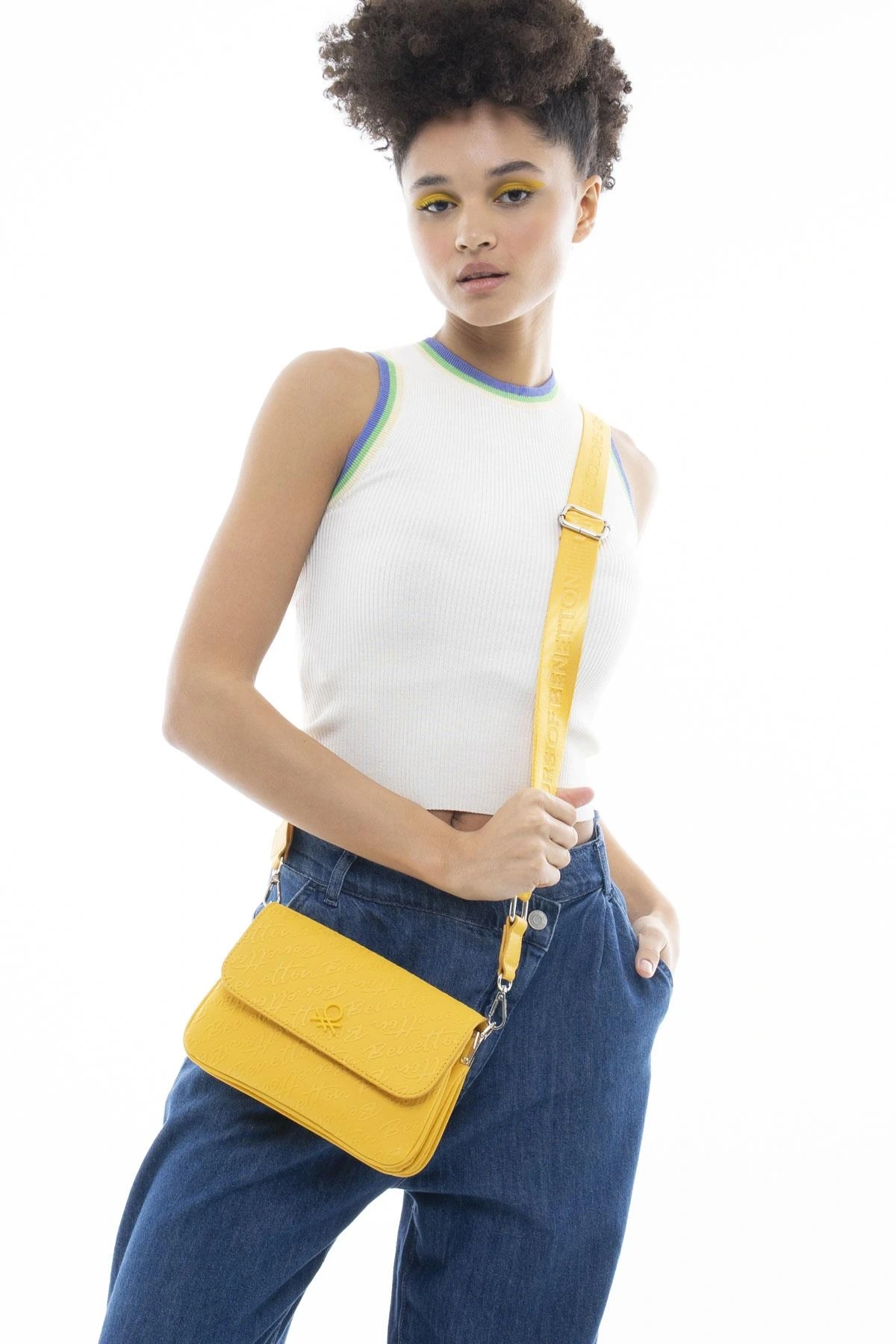 Benetton Üç Bölmeli Çapraz Çanta BNT1070