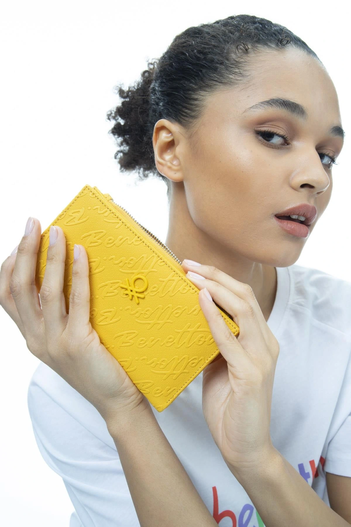 Benetton Yazılı Büyük İnce Cüzdan BNT988