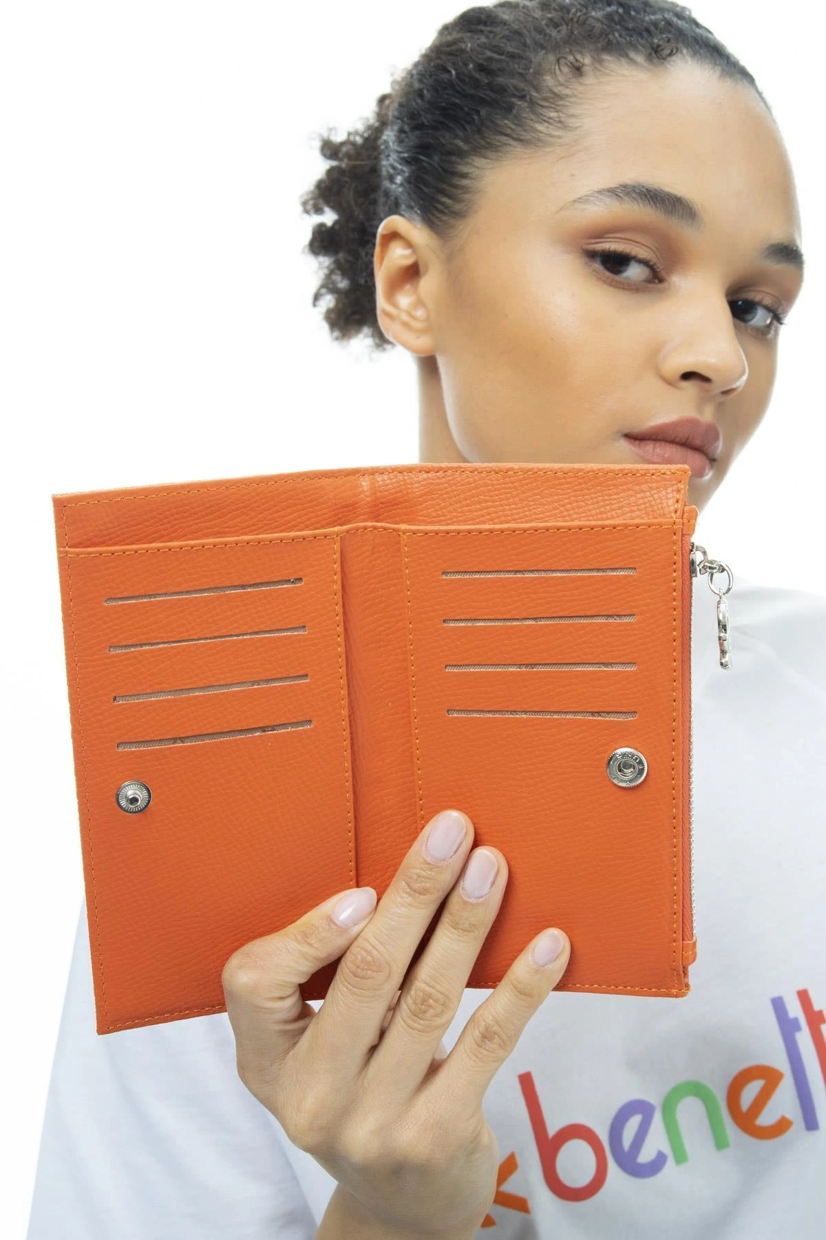 Benetton Yazılı Büyük İnce Cüzdan BNT988