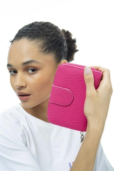 Benetton Yazılı Fermuarlı Cüzdan BNT984