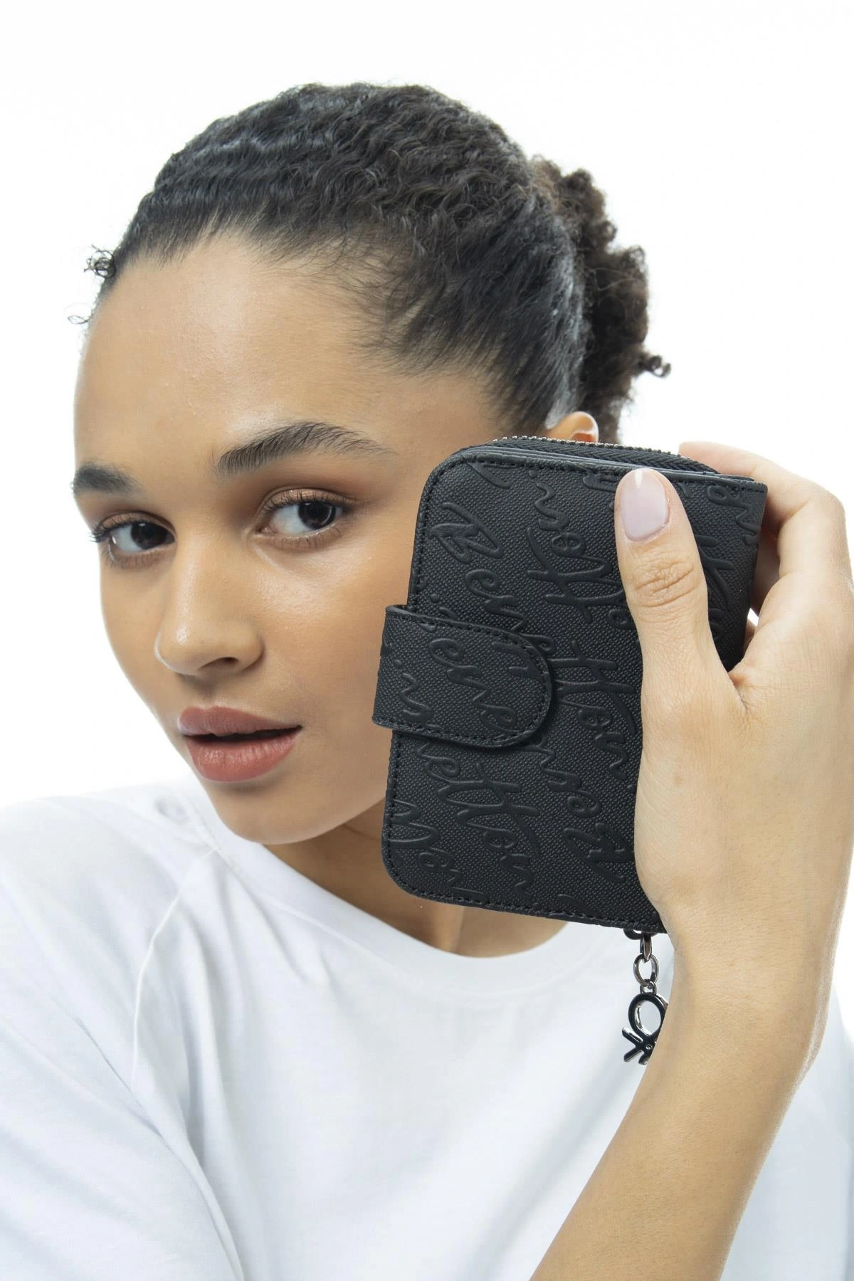 Benetton Yazılı Fermuarlı Cüzdan BNT986