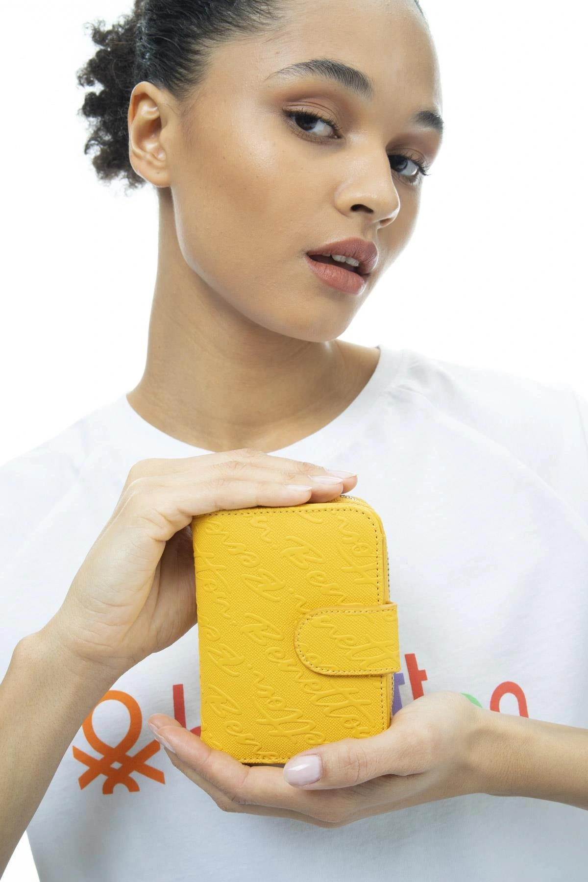 Benetton Yazılı Fermuarlı Cüzdan BNT986