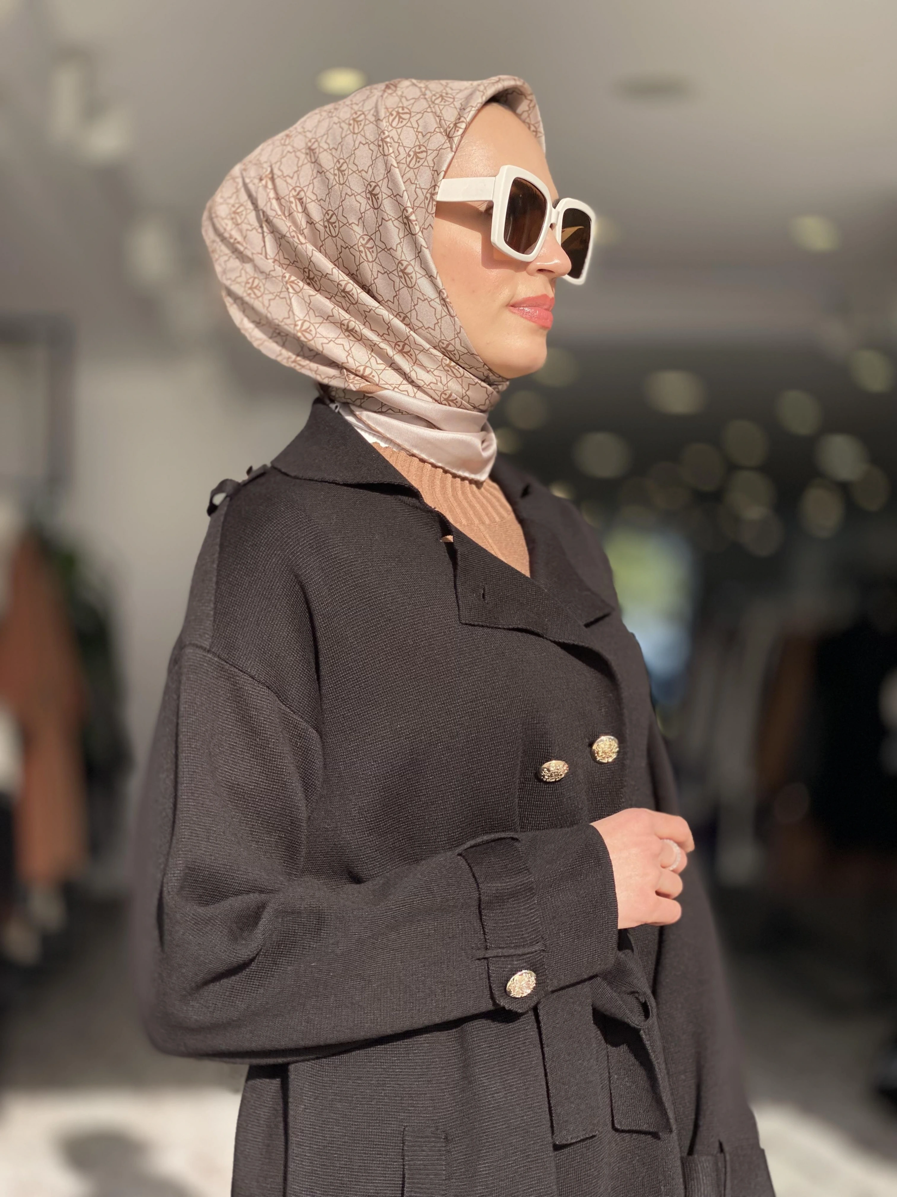 Ghisa Düğme Detaylı Triko Ceket / Trench G3753