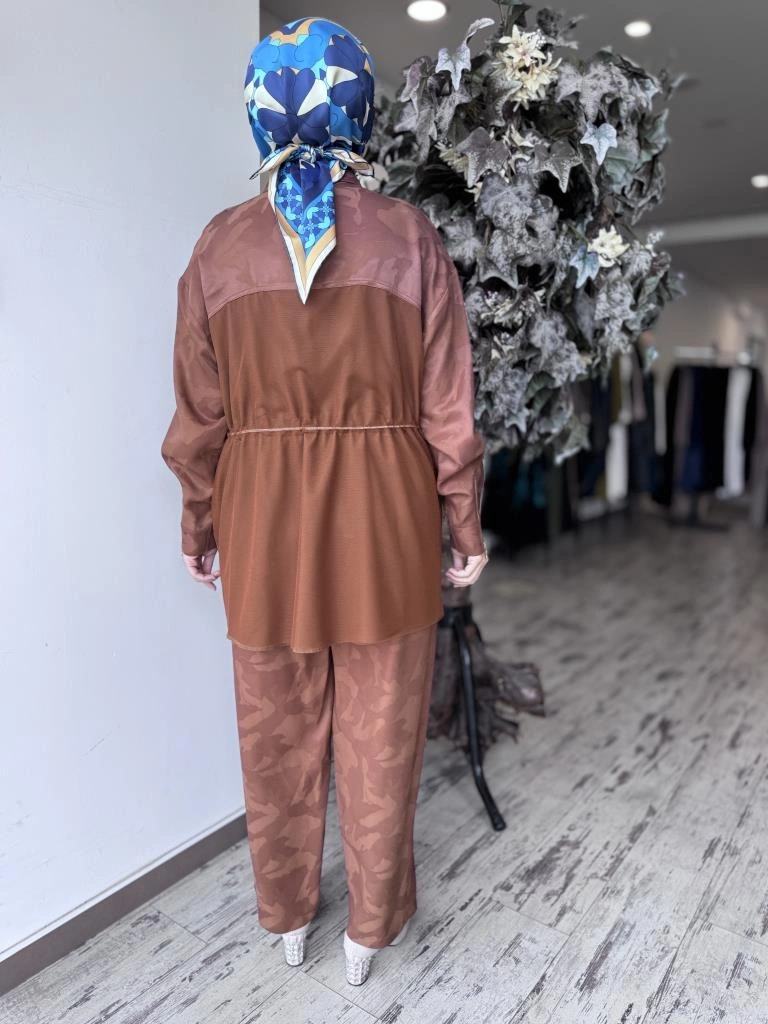 Ghisa Kamuflaj Desen Çıtçıtlı Ceket Pantolon Takım 4082