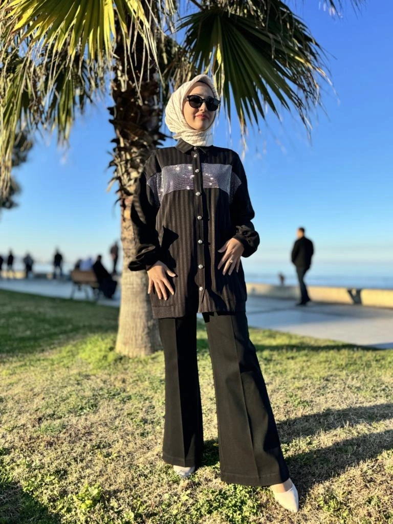 Ghisa Önü Taşlı Ceket 3861