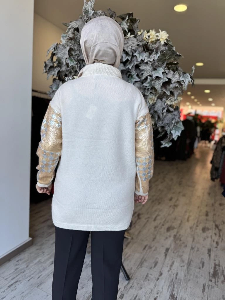Ghisa Payet Detaylı Triko Tunik G241466