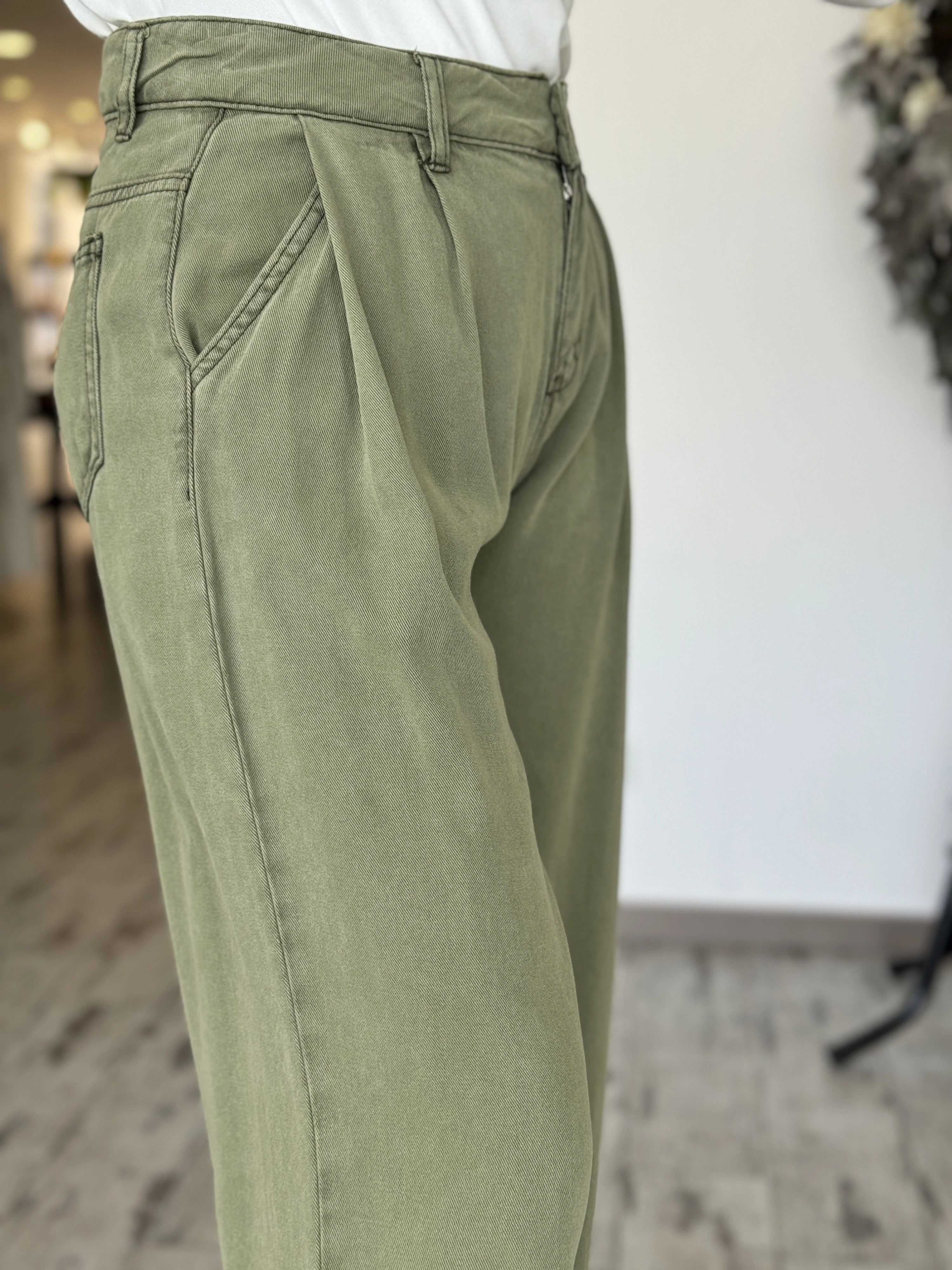 Ghisa Tencel Cepli Pantolon 8618