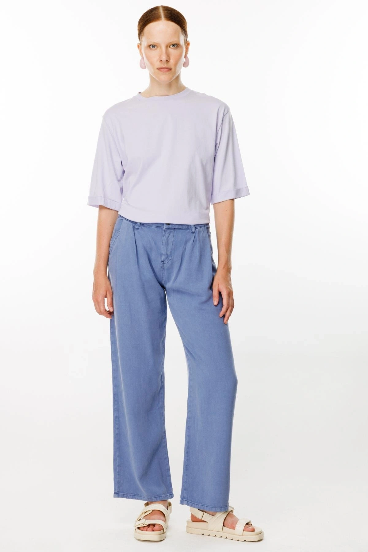 Ghisa Tencel Cepli Pantolon 8618