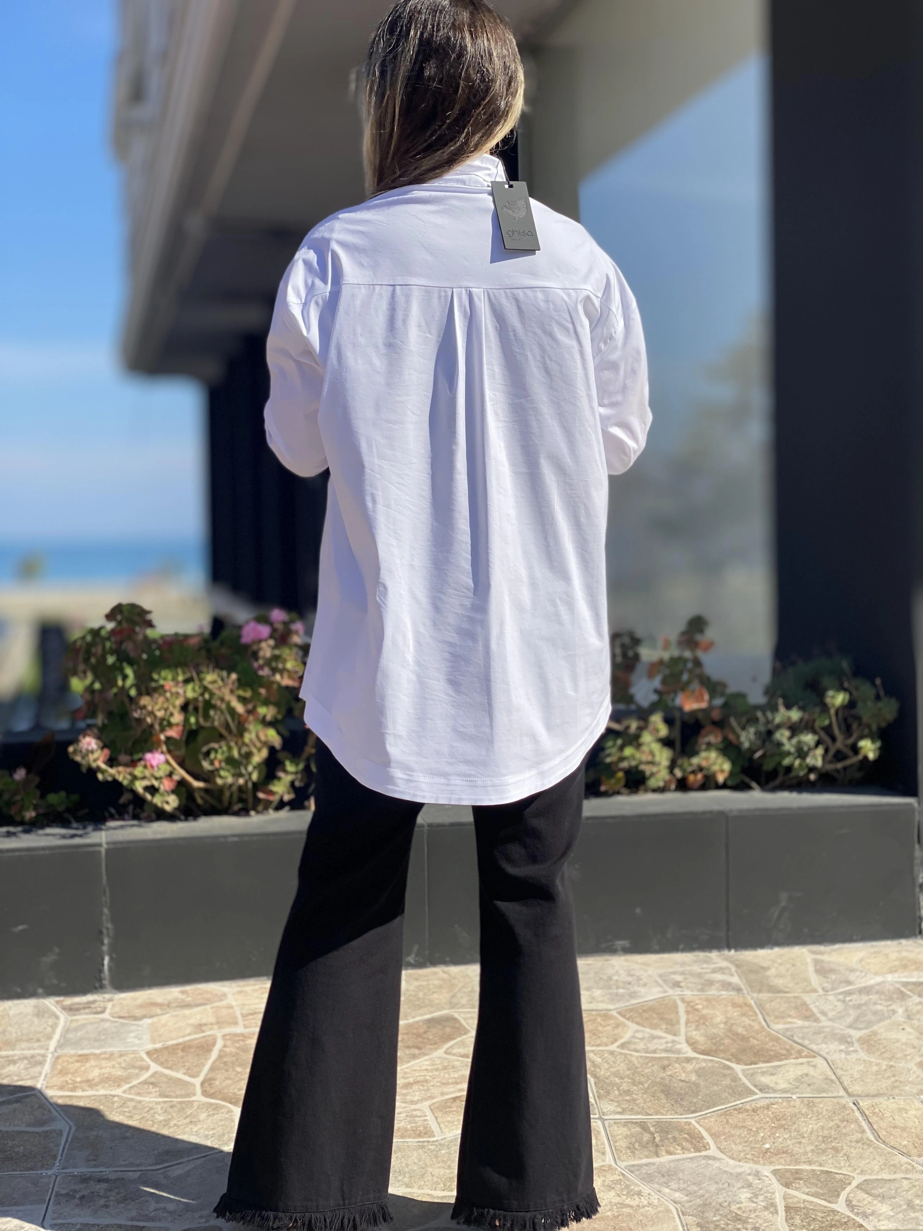 Ghisa Yakası Kuşaklı Gömlek G4521