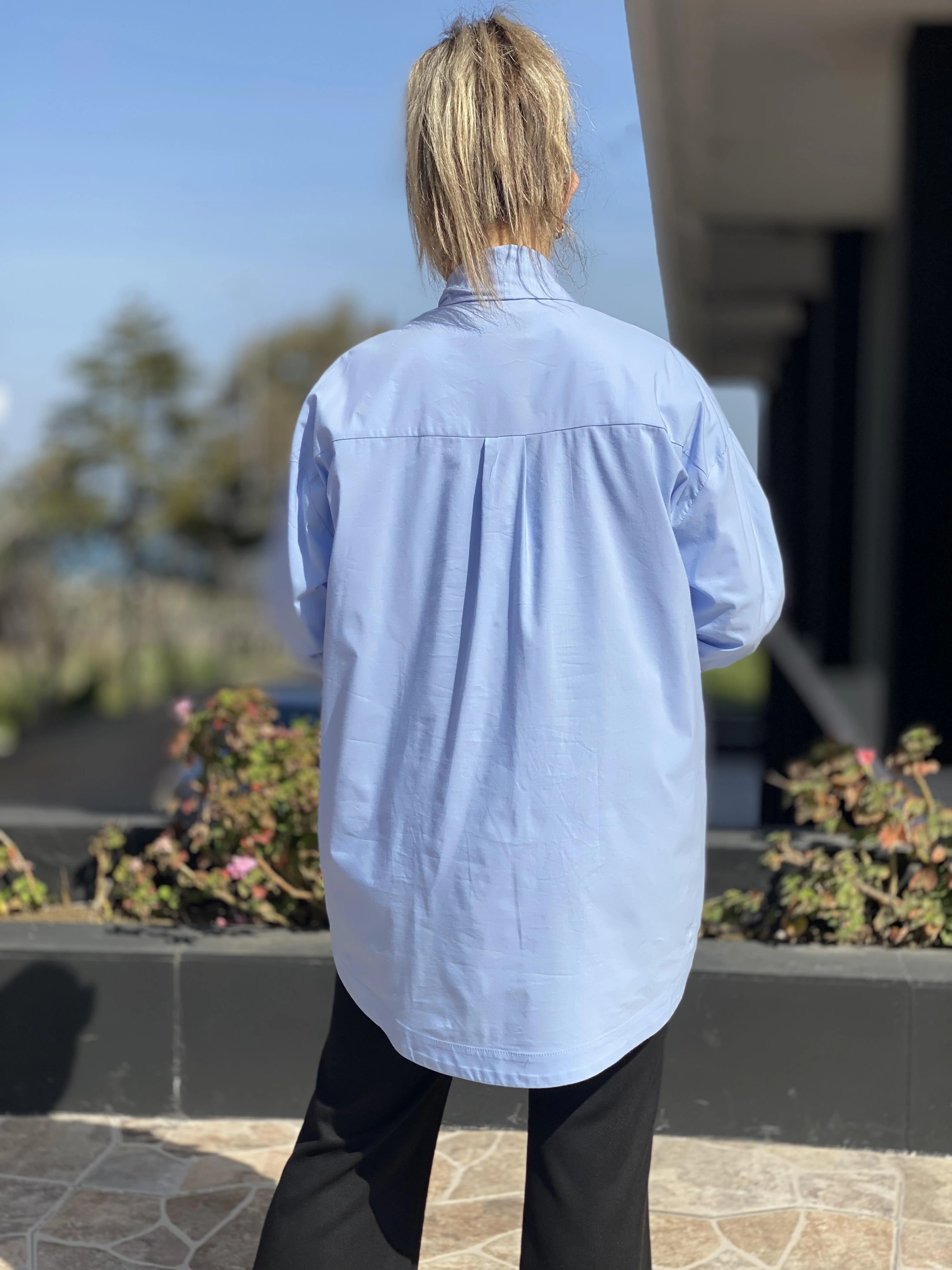 Ghisa Yakası Kuşaklı Gömlek G4521