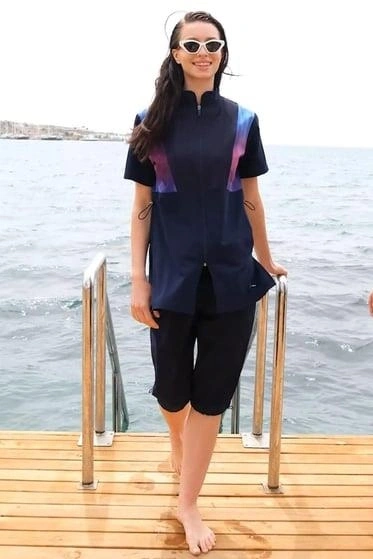 Haşema Simay Mor-Laci 4 Parça Mayo Takımı HSM5003