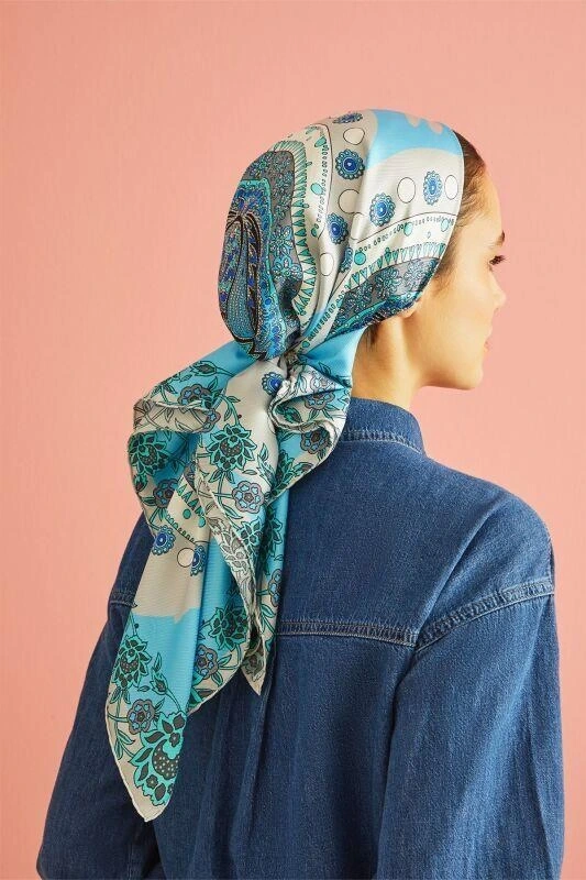 İmannoor Kütahya Tivil İpek Eşarp 90x90 23Y1002