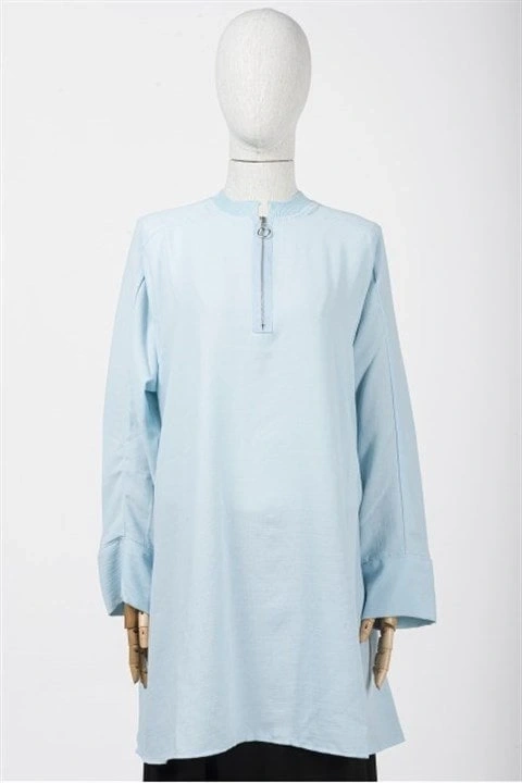 İnvee Fermuar Detaylı Gömlek (6809)