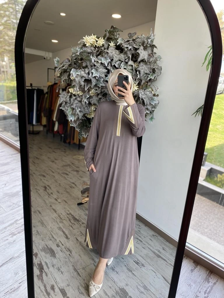 İnvee İki İplik Penye Elbise 6754