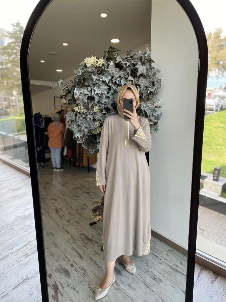 İnvee İki İplik Penye Elbise 6754