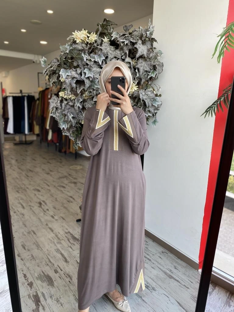 İnvee İki İplik Penye Elbise 6754