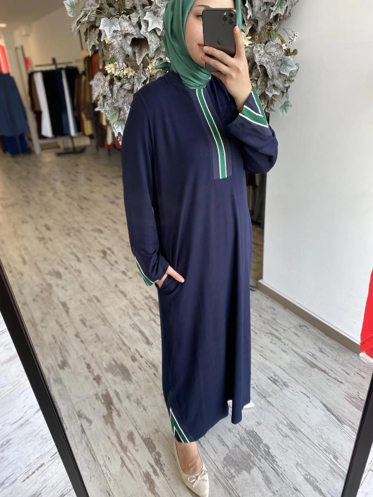 İnvee İki İplik Penye Elbise 6754