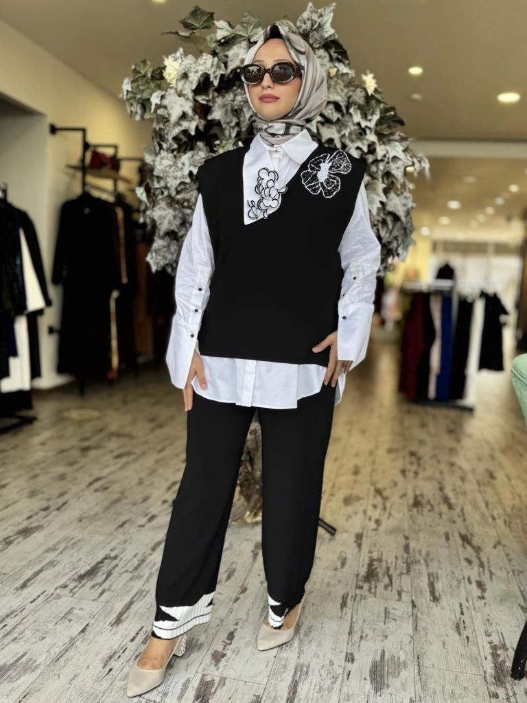 Kahma Pulpayet Detaylı Triko Süveter